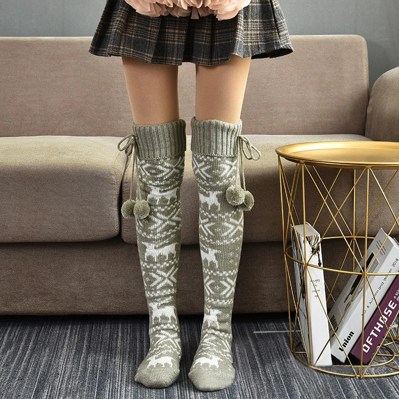 Stockings Printed Knee Stockings Thigh High Over knee Stockings