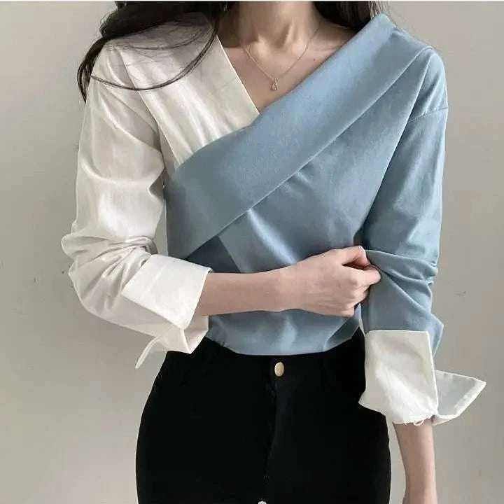 Long Sleeve V Neck Shirt