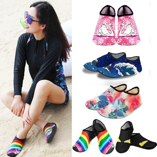 Beach Aqua Socks Summer Barefoot Water Shoes for Swim Surfing Diving snorkeling Gym Yoga Fitness