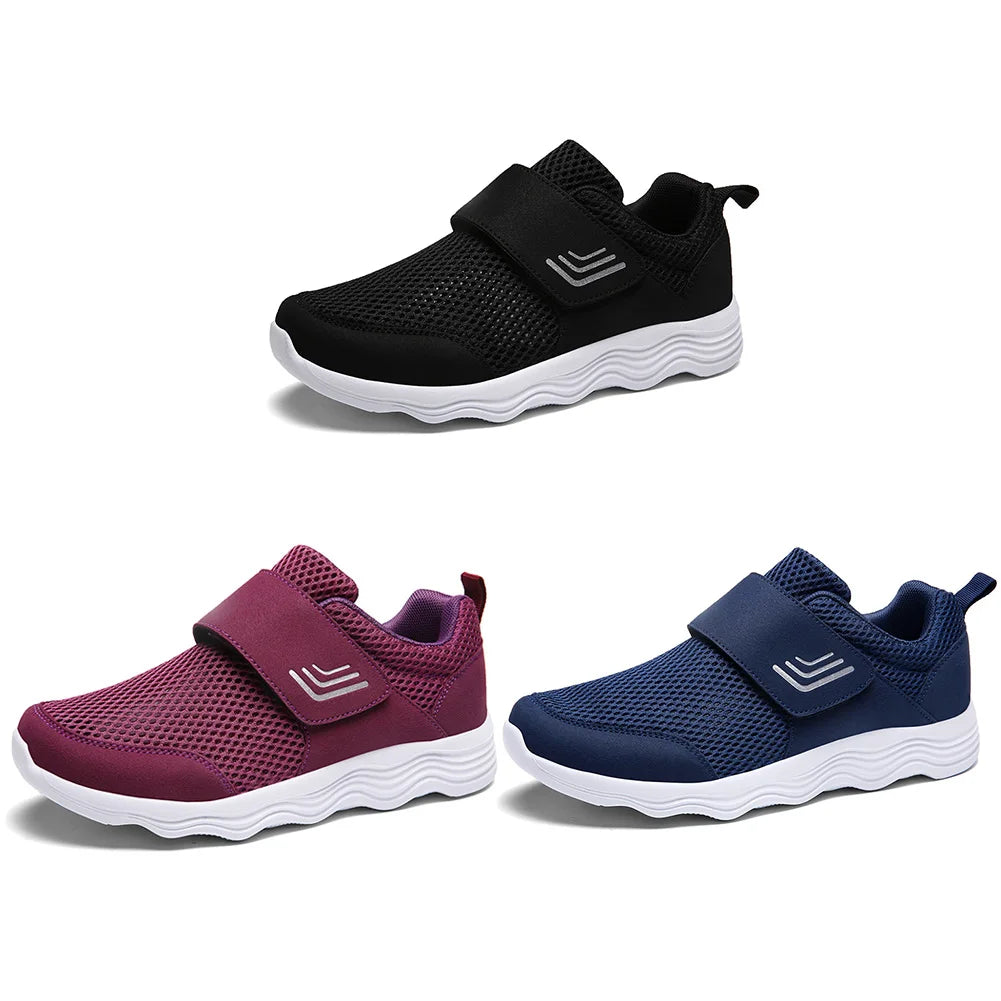 Walking Sneakers Comfortable Fashion Sneakers Adjustable Closure Orthopedic Shoes Lightweight for Swollen Feet