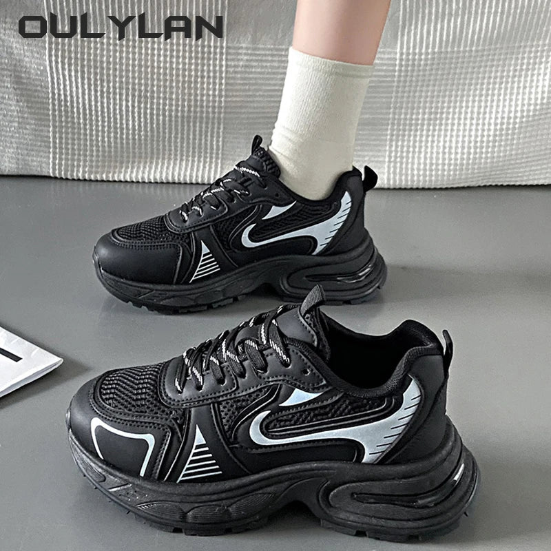 Sneakers  Sports Running Shoes Thick Sole Shoes  Fitness Vulcanize Shoes