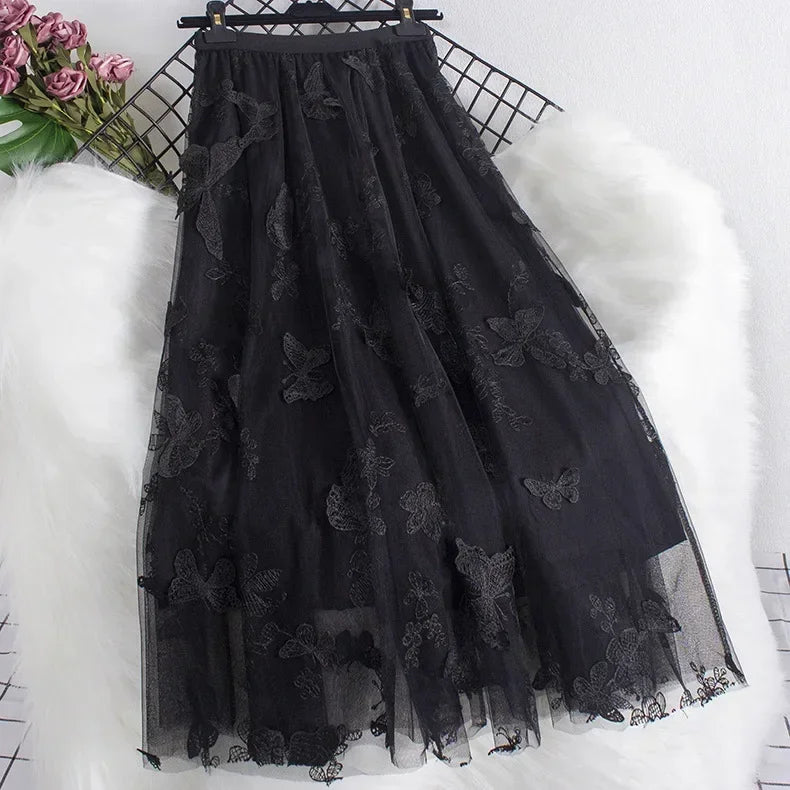 Vintage Long Skirt Ethnic Style