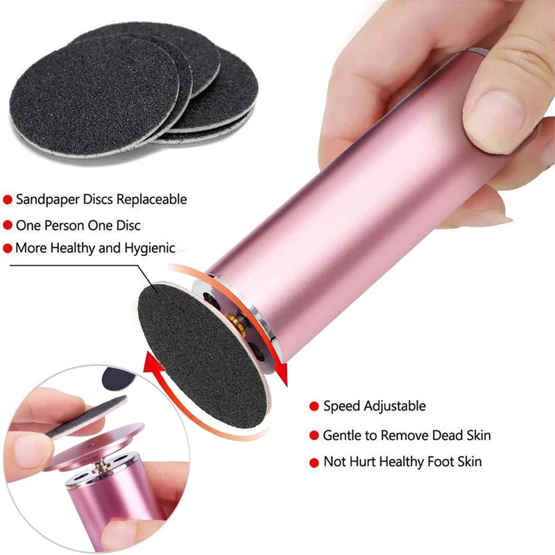 Electronic foot file pedicure sander for removing dead skin, electric callus remover