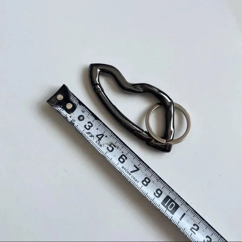 Zinc Alloy Mountaineering Keychain Oval Multifunctional Belt Buckle ESSENTIAL ICON CARABINER BLACKOUT Mountaineering Accessories