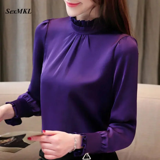 Chiffon Blouse  Long Sleeve  Office