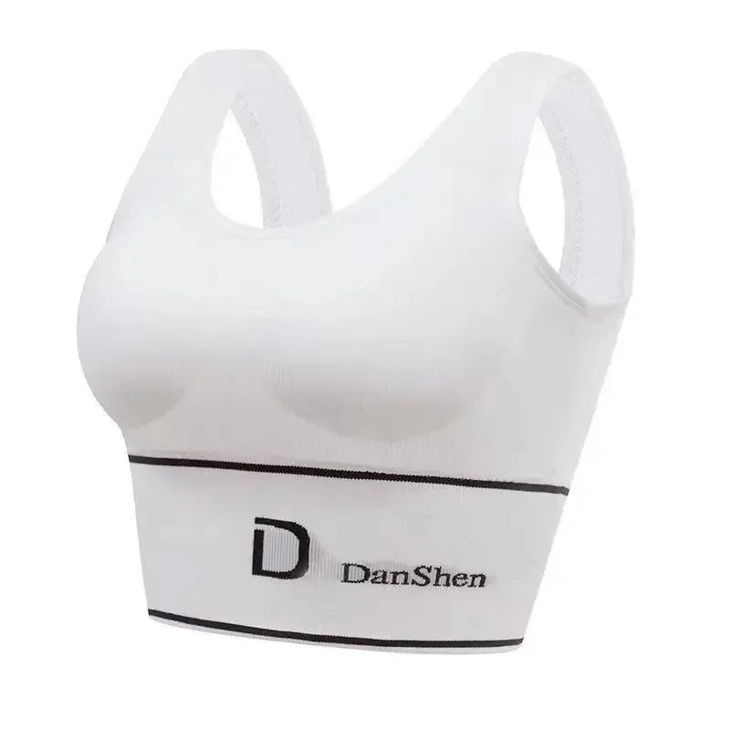 U-Shaped Women's Seamless Yoga Bra  Push Up Sports Top Shockproof Crop Top Anti-sweat Fitness Underwear All-Match Vest