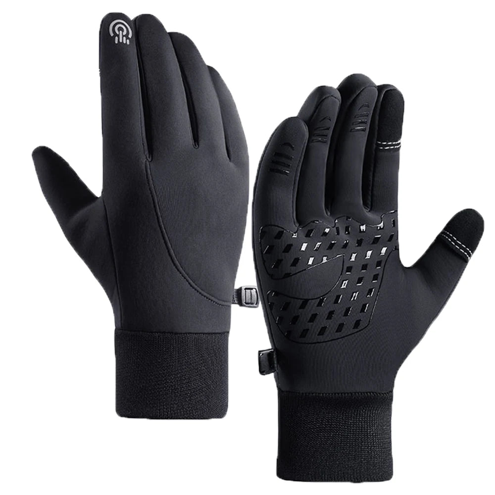 Winter Warm Cycling Gloves Skiing Windproof Gloves Waterproof