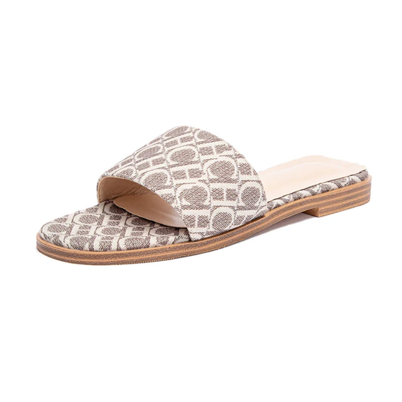 Classic Simple Design Wearable Comfortable Anti-slip Sole Letter Printed Slippers Seasonal
