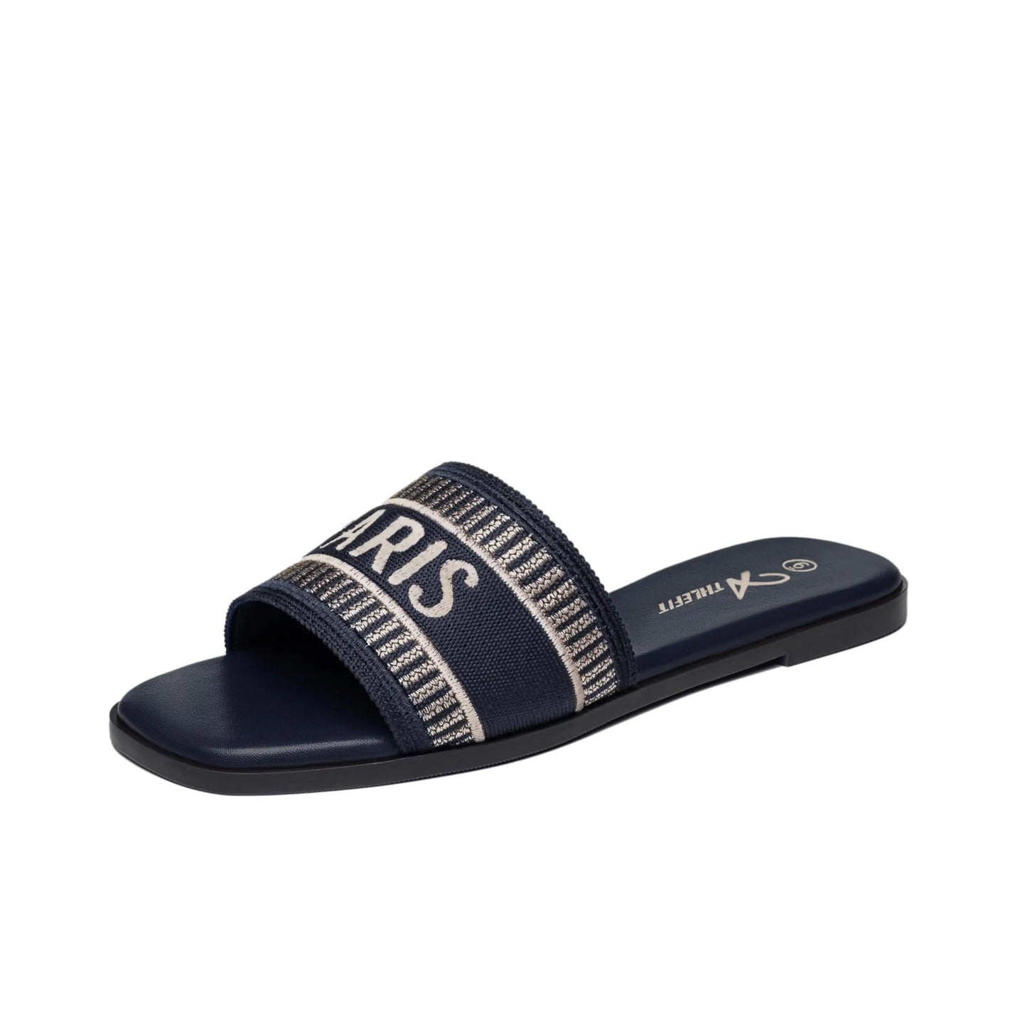 Letter Flat Sandals Casual Comfortable Slip Slide  Vintage Slippers