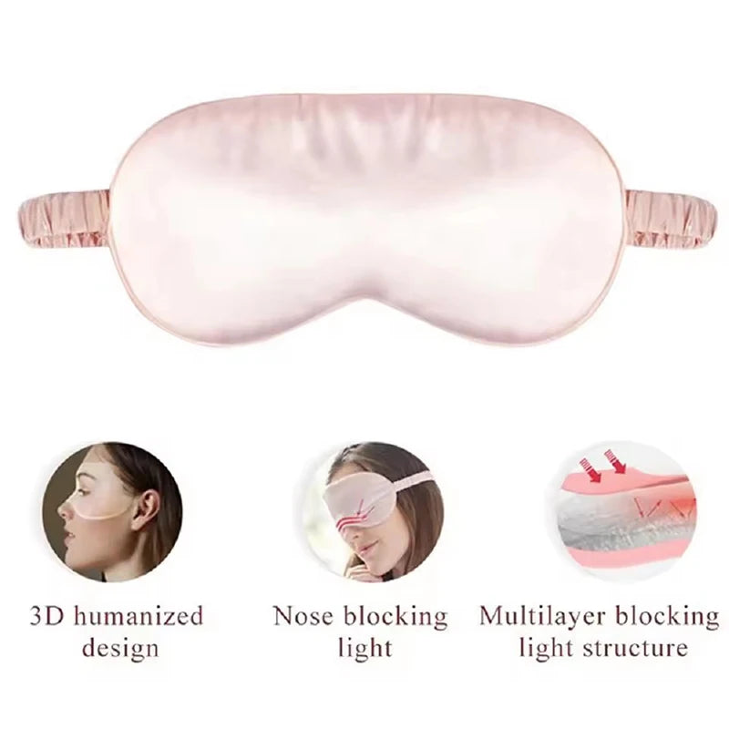 Mulberry silk blackout sleep mask eye mask travel relaxation mask eye mask healthy sleep shield soft eye protection tool