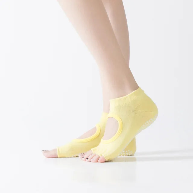 Toeless Non Slip Grip Socks for Yoga  Pilates Fitness Gym Sports Anti Slip  Socks
