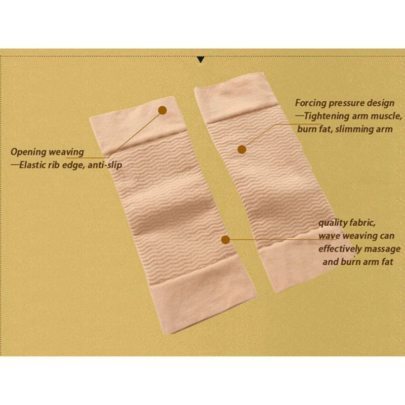 2 Pcs Women Weight Loss Thin Arm Fat Slimmer Wrap Elasticity Belt Arms Sleeve