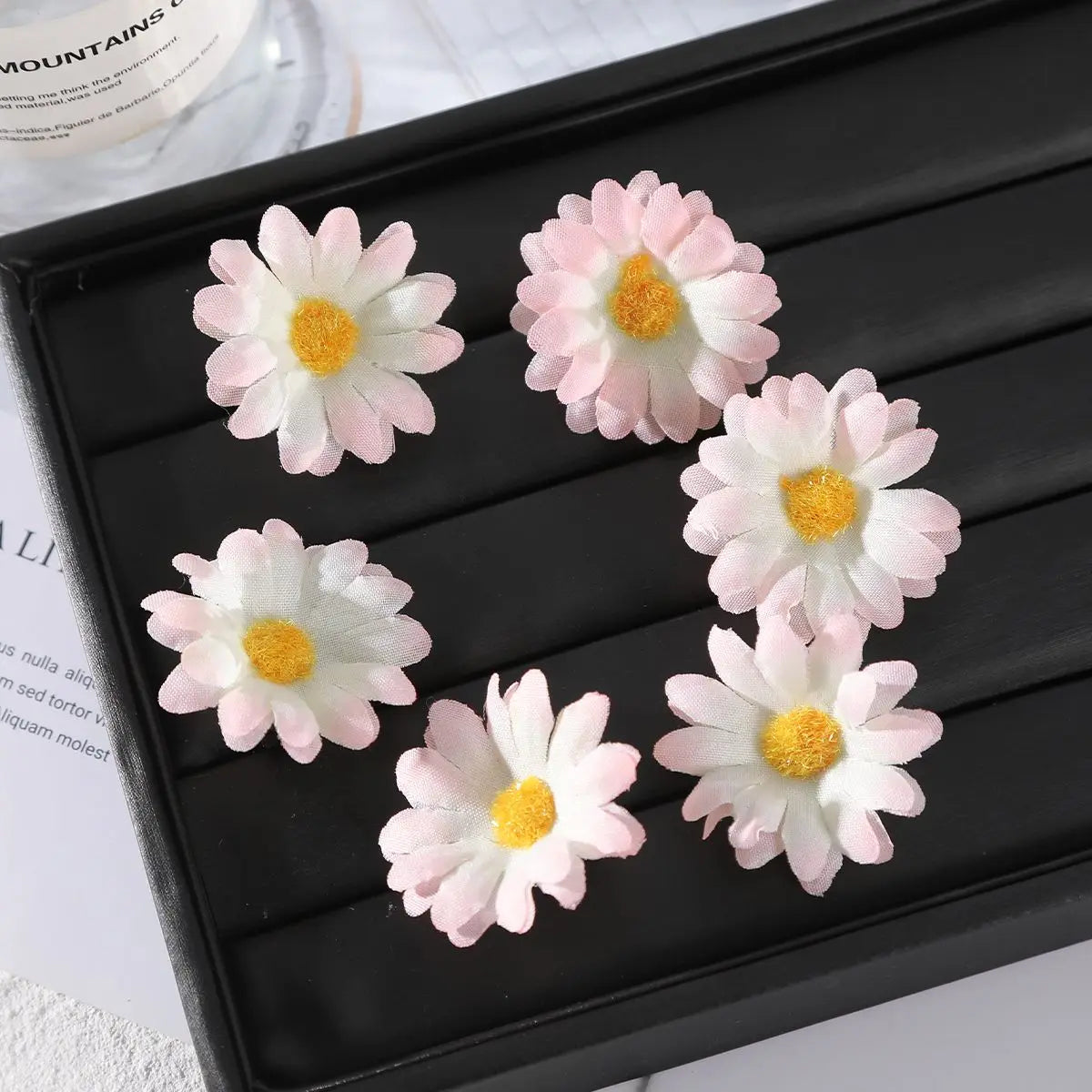 6Pcs Sunflower Hair Clips Side Bangs Clip Cute Daisy Small Flower Hairpins Duckbill Hairpin Women Hair Accessories