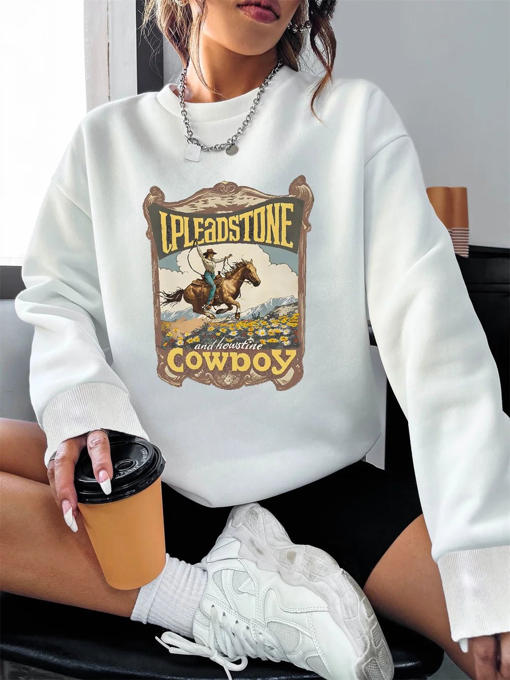 Long Sleeved Women Tops Fashion T-shirt Tee Casual Printing Pullover
