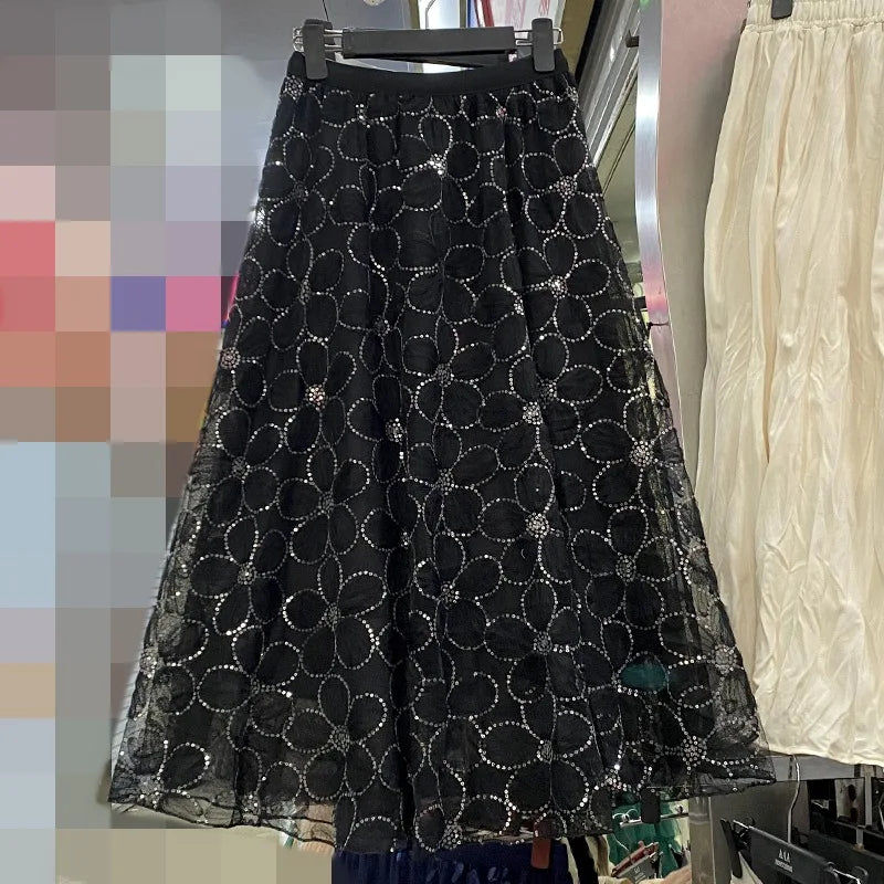 Vintage Long Skirt Ethnic Style