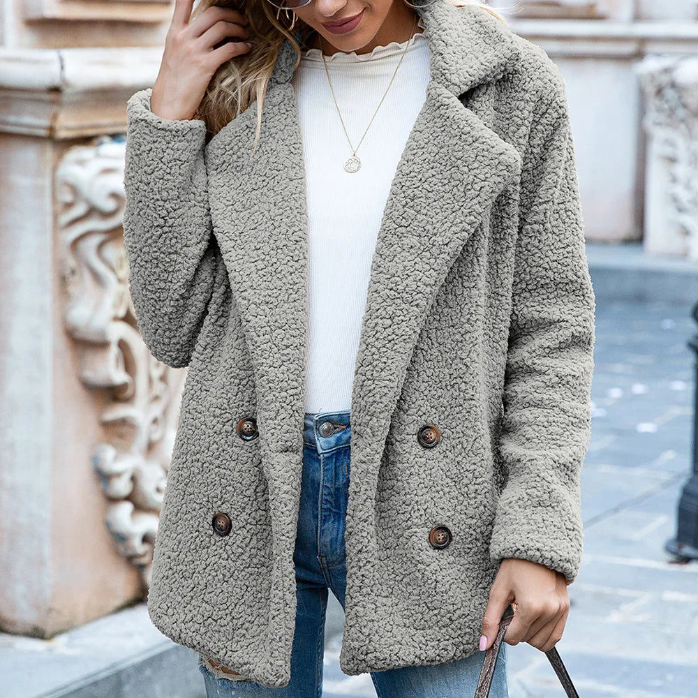 Fluffy Teddy Coat  Warm Artificial Fleece Winter Clothes Jackets