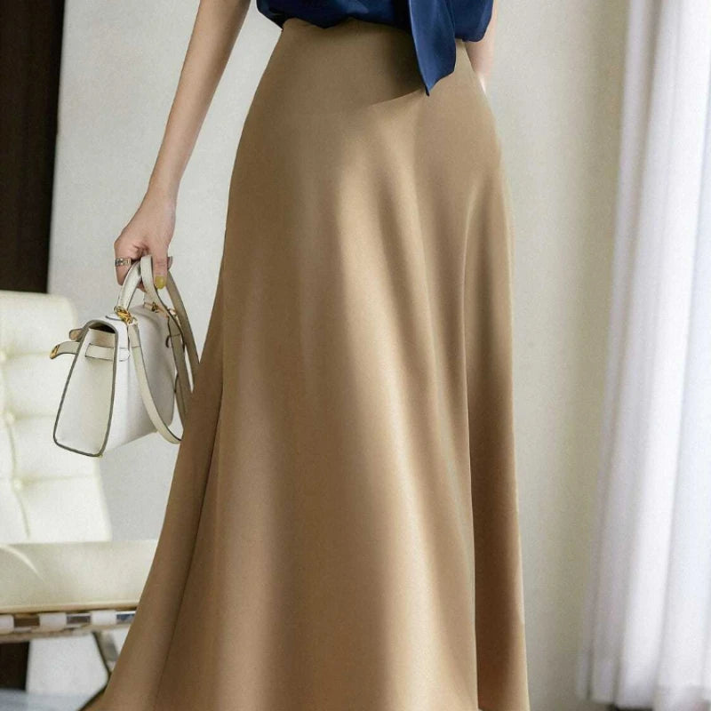 Midi A Line Skirt Casual