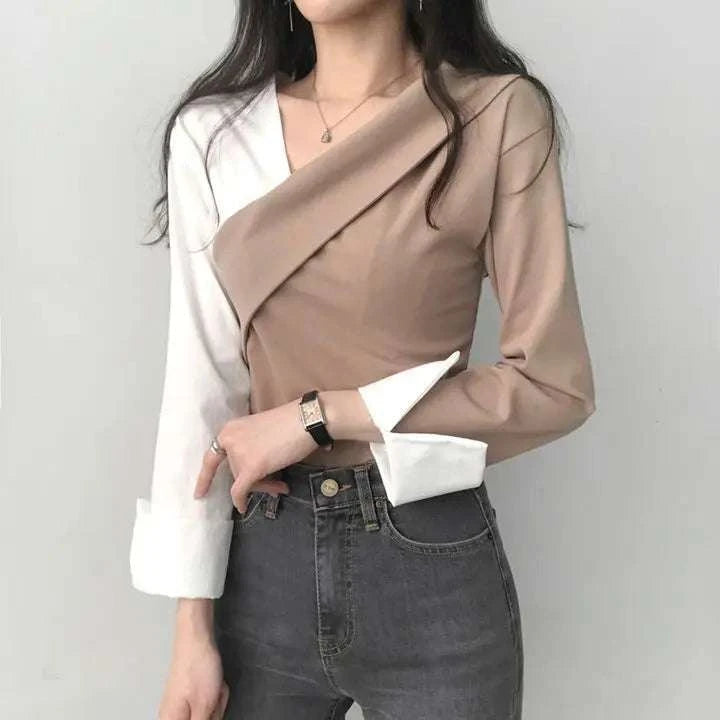 Long Sleeve V Neck Shirt