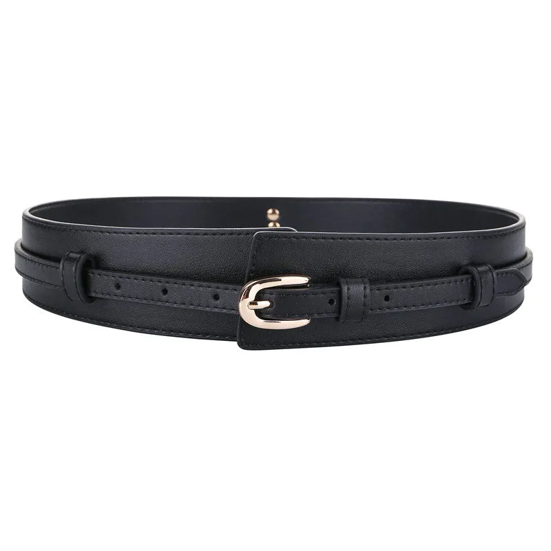 Wide Belt Style Genuine Leather Belt
