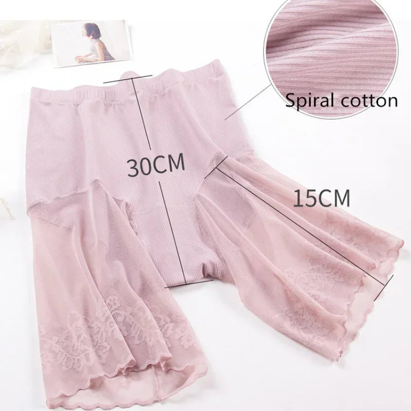 Underwear for Women Summer Ice Silk Shorts Under the Skirt Anti Chafing Thigh High Rise Panties Anti Friction Pants