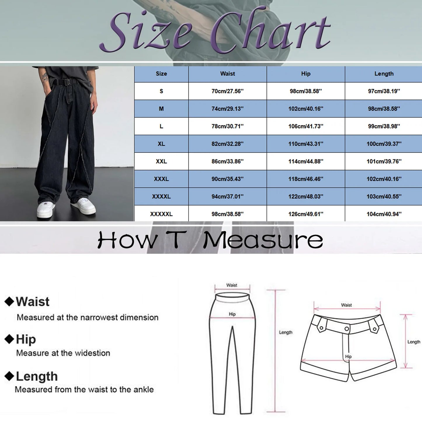 Baggy Jeans Women's Hip Hop Oversized Denim Trousers Loose Casual Pants