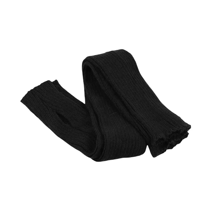 Cable Knit Over the Knee Leg Warmers Boot Socks with Open Toe for Yoga Dance Fitness