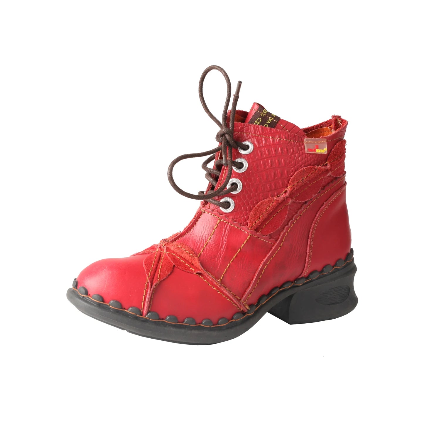 Washed Leather Oxford  Boots