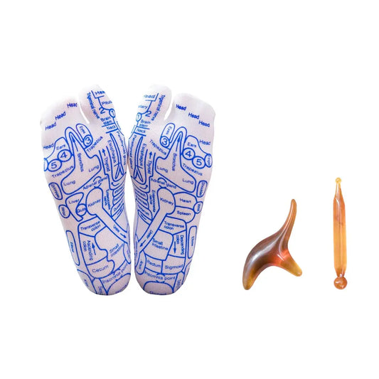 Reflexology Socks with Trigger Point Massage Tool Foot Pain Relief Remedy for Foot Massage