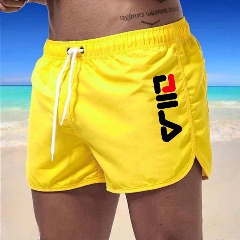 men's summer swimwear, breathing board shorts, men's surfing swimwear, fitness training shorts, casual printed beach shorts