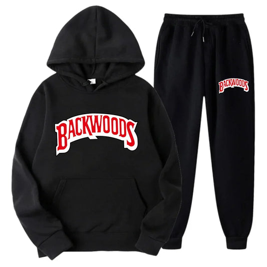 Winter Hoodie Sets Men Fashion Fleece Hoodies Brand Pants Casual Jogger Suit Tracksuit Sweatshirt Woman Pullover