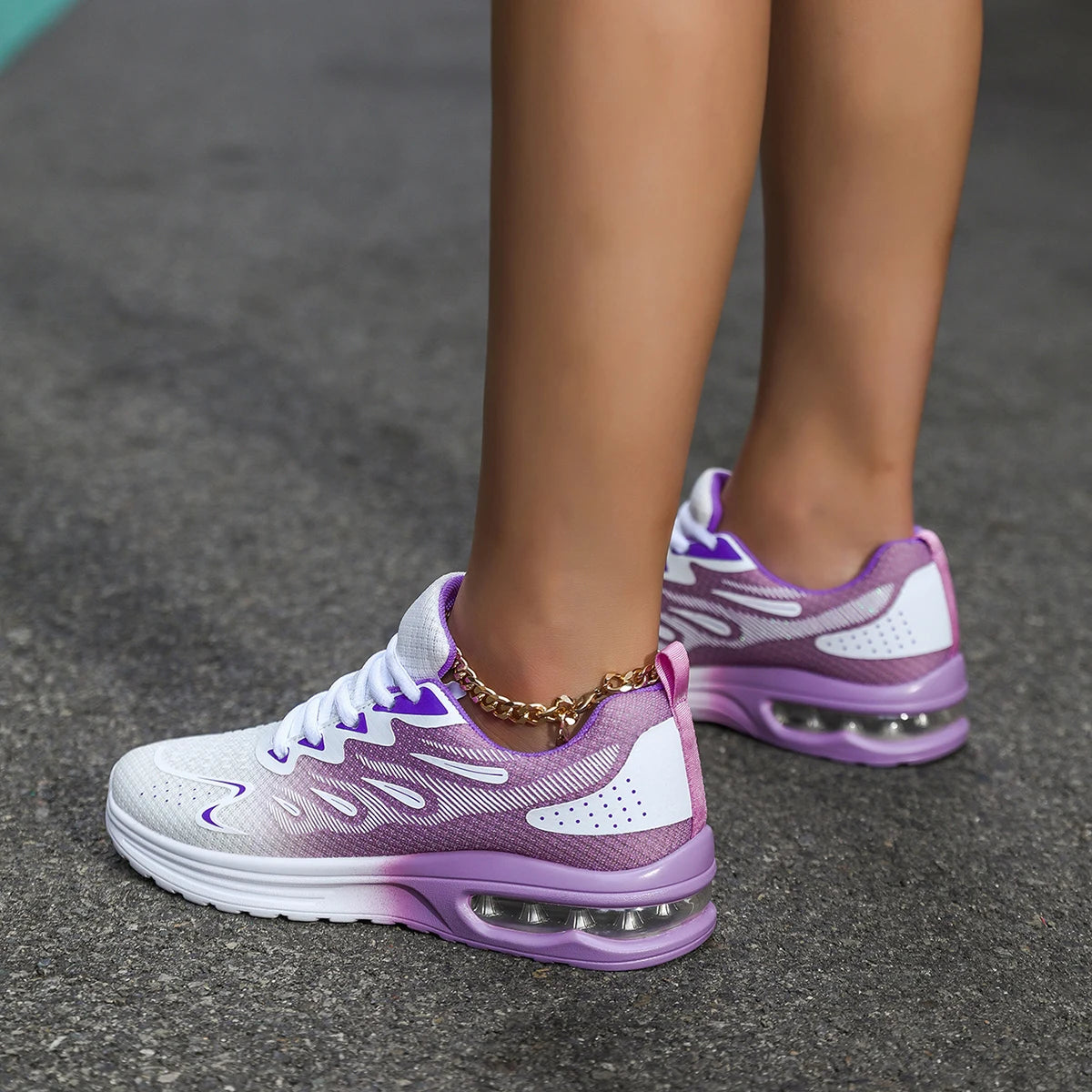 Women's sports shoes, outdoor jogging walking shoes, lightweight casual tennis sports shoes, air cushion running shoes