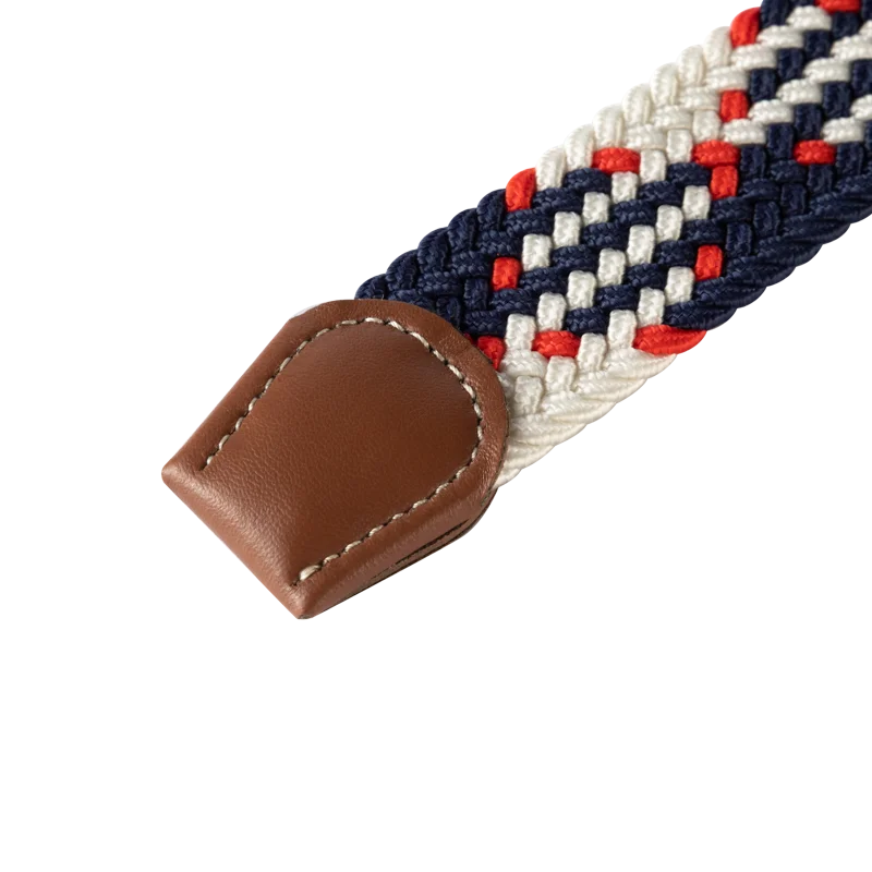 Casual Knitted Pin Buckle Belt Woven Canvas Elastic Expandable Braided Stretch Belts Women Jeans