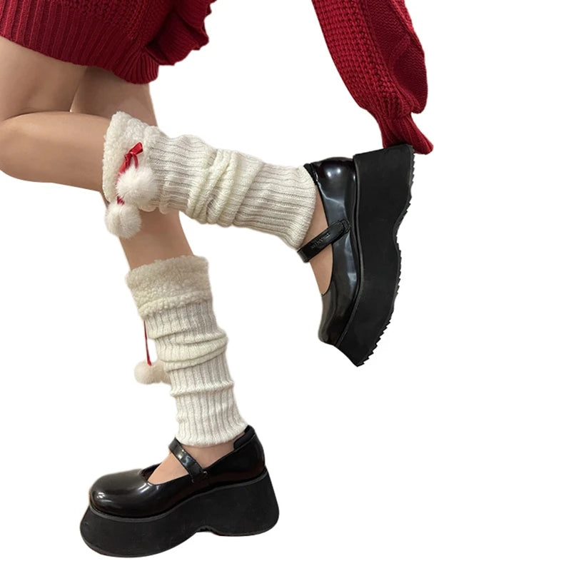 Cable Knit Over the Knee Socks Winter Warm Thigh High Stockings