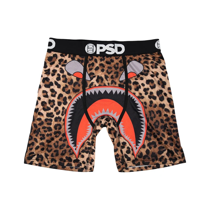 1Pcs Sexy Men Underwear Boxers Men's Panties Lingerie Breathable Printed Male Underpants Plus Size Man Boxer Briefs Mens Trunks