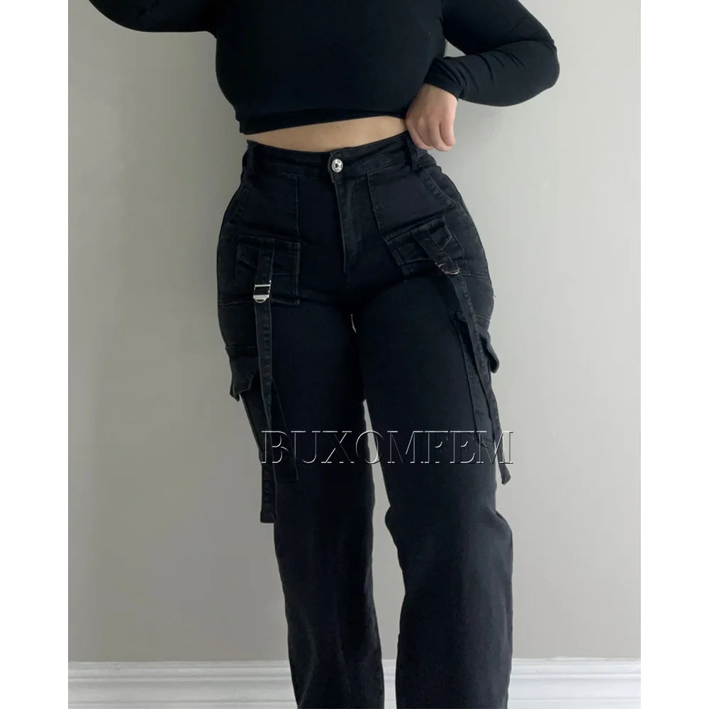 Multi-Pocket Cargo Jeans