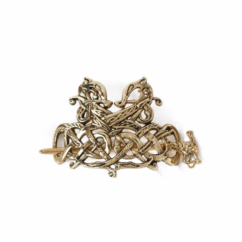 Women Celtic Hair Slide Hairpins Viking Celtic Hair Clips Celtic Knot Hair Stick Metal Hair Barrette Hair Pin Retro Hair Accessories