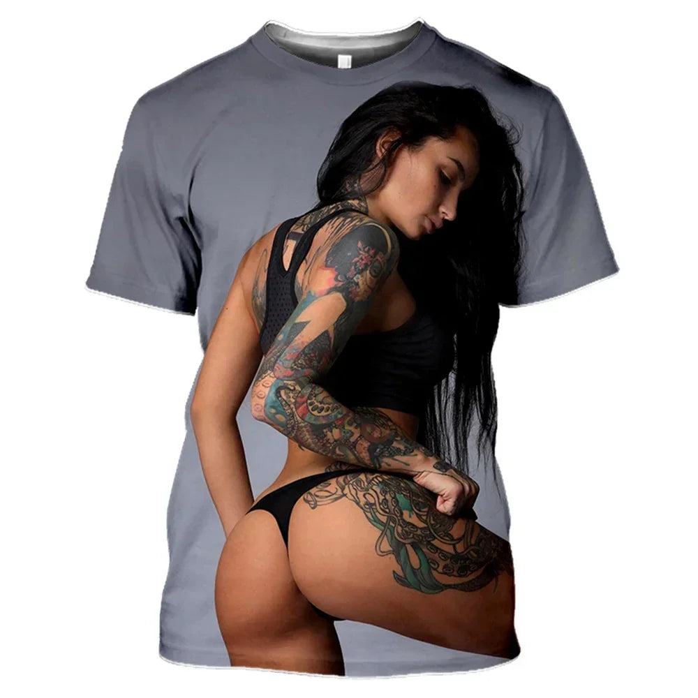 Summer Sexy Goddess 3d Print Men's/women's T-shirts Loose Casual Streetwear O-neck Short Sleeve Tops Tees Woman Clothes