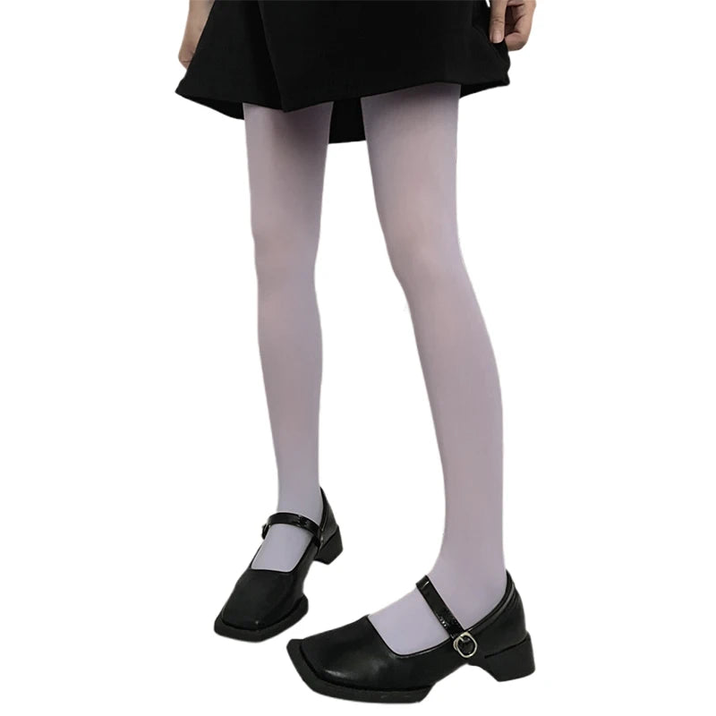 Velvet Leggings Stylish Solid Color Stretchy Tights Hosiery for Evening Outfit
