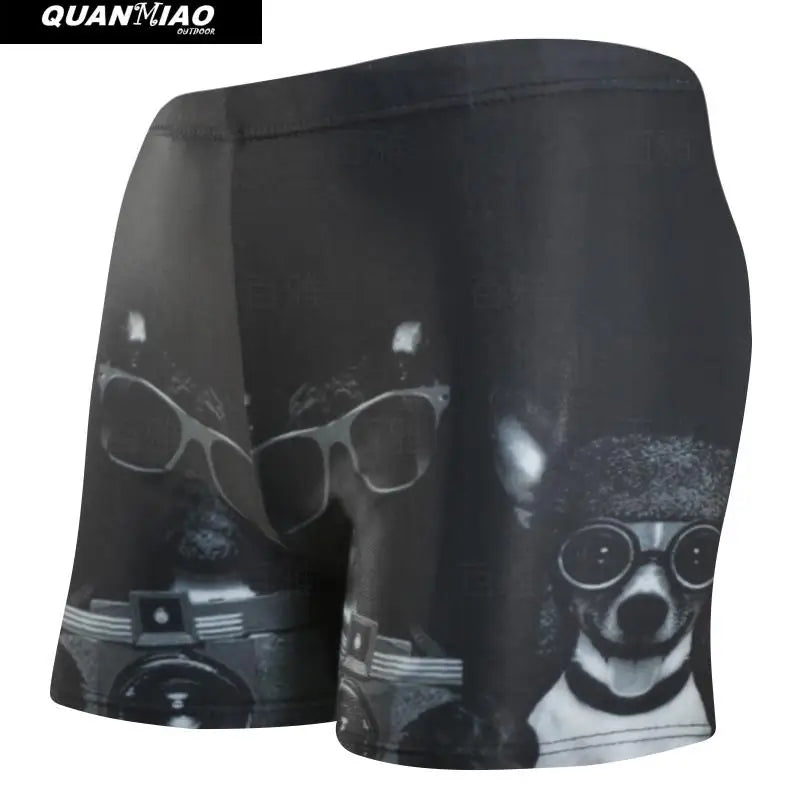 Multi Prints Men Elastic Swimming Trunk Swimwear Beach Swim Sport Short Briefs Surfing Summer Swimsuit Boxer Shorts Bathing Suit