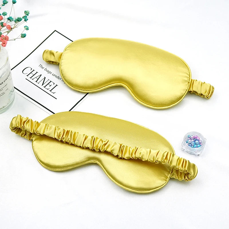 Mulberry silk blackout sleep mask eye mask travel relaxation mask eye mask healthy sleep shield soft eye protection tool