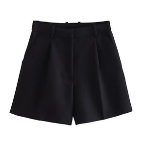 Shorts Woman Pleated Baggy Shorts For Women Casual High Waist Short Pants