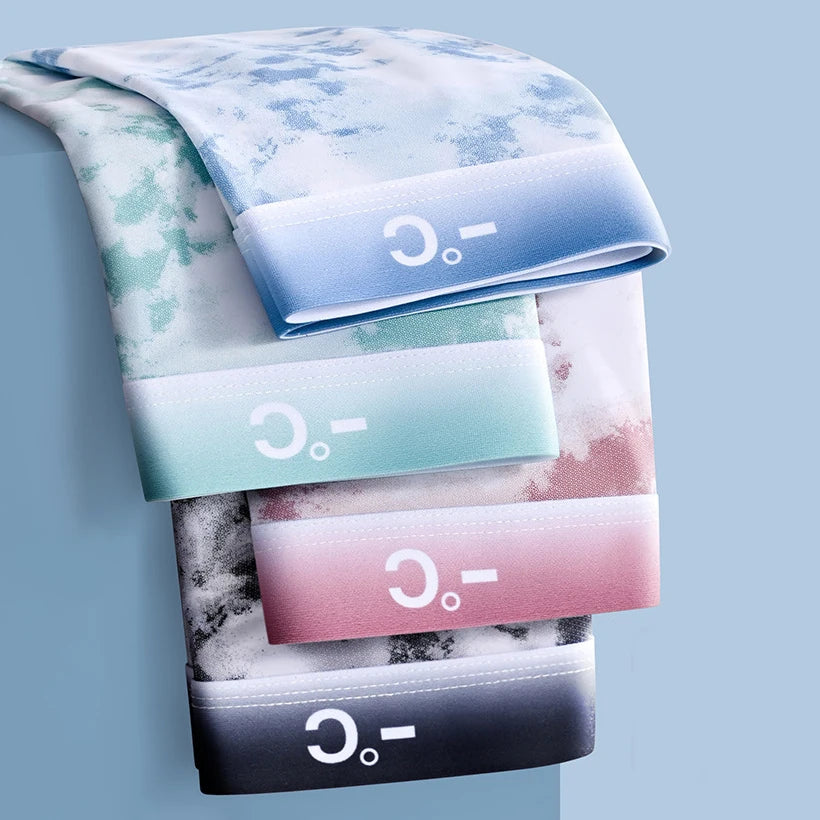 4pcs Boxer Shorts Men's Ice Silk Underwear Cool Underpants Breathable Sexy Thin U Convex Lingerie