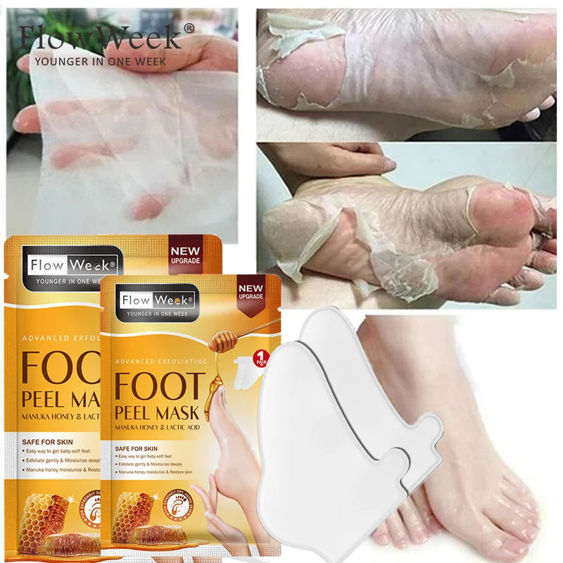 Peeling Foot Mask Repairs Heels & Removes Dry Dead Skin Feet Exfoliating