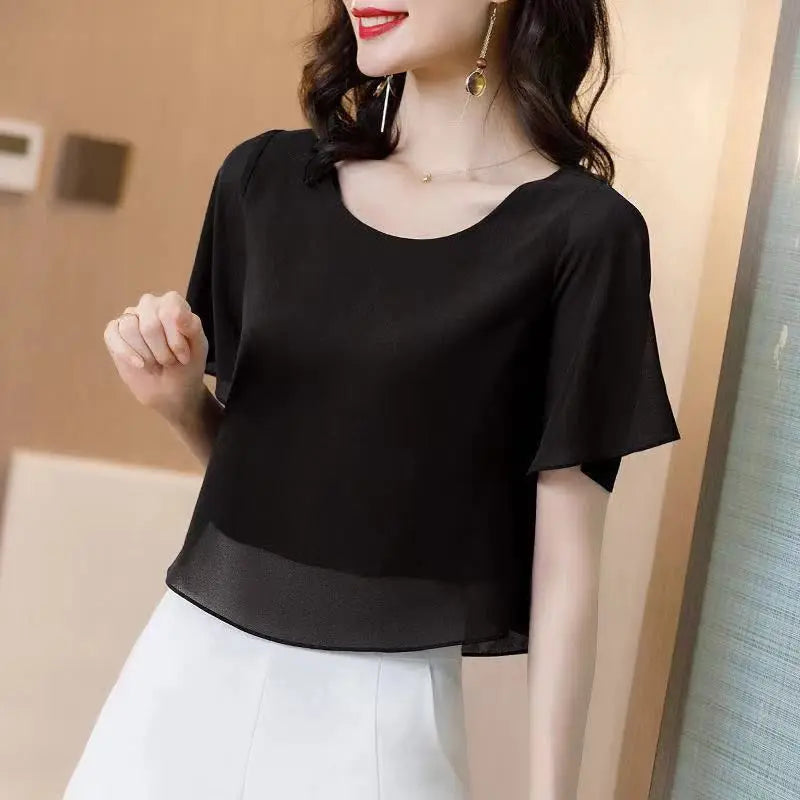 Solid Color Short Sleeve