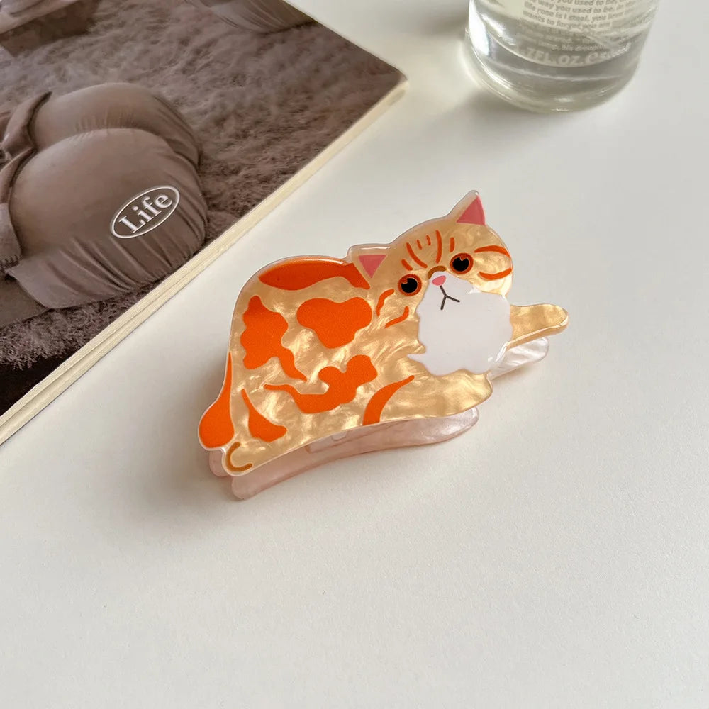 1pc cat hairpin lady cute little hairpin short long hair hairpin