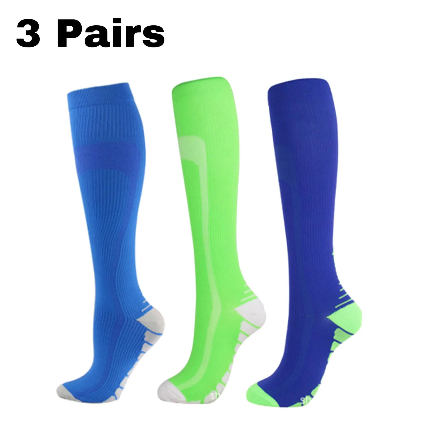 Compression Socks Knee High 20-30 Mmhg Fit Medical Edema Diabetes Varicose Veins Running Marathon Compression Sports Socks
