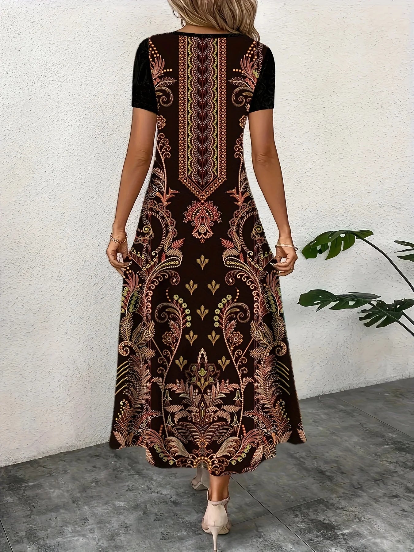 Fashion Elegant Women's Dress Loose Casual Dress Women Dress Boho Chic