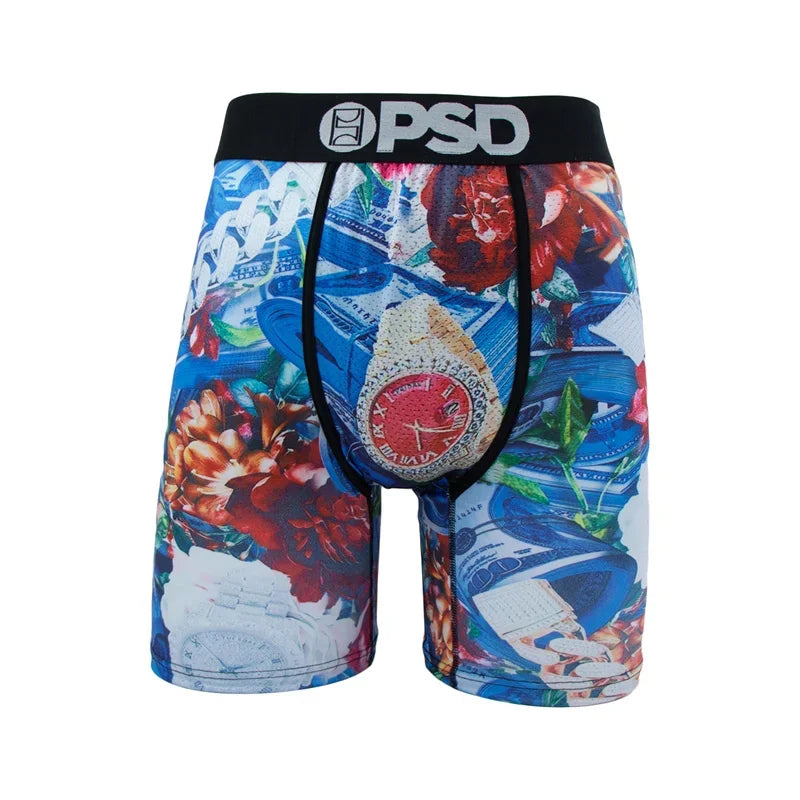 Sexy Men Underwear Boxershorts Man Underpants Panties Breathable Print Men Innerwear Man Boxer Shorts Plus Size Mens Trunks
