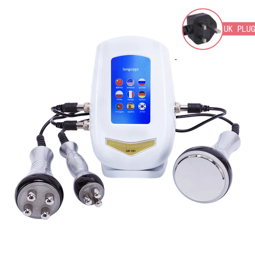 RF 40K Ultrasonic Beauty Machine – Ultra-Thin, Gold