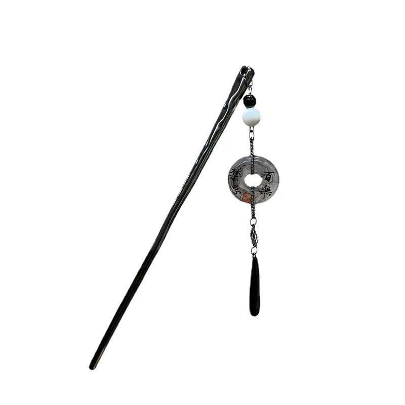 Chinese Style Butterfly Flower Tassel Hair Stick for Women Vintage Metal Chopstick Hair Sticks Hair Accessories